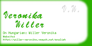 veronika willer business card